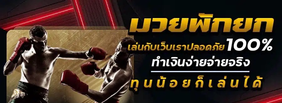 มวยพักยก แทงง่าย มวยสด มวยเดี่ยว มวยสเต็ป ครบจบในเว็บเดียว